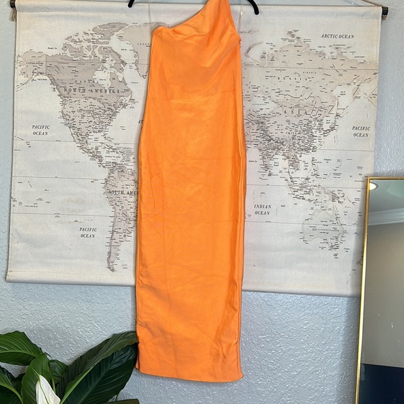 HOUSE OF CB 'Sasha' Orange One Shoulder Bandage Dress NWOT - Picture 10 of 12